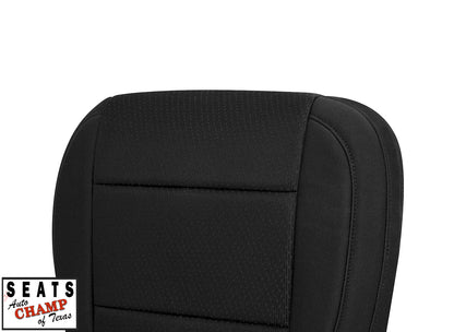 2020 2023 chevy silverado gmc sierra driver backrest seat cover black cloth replacement