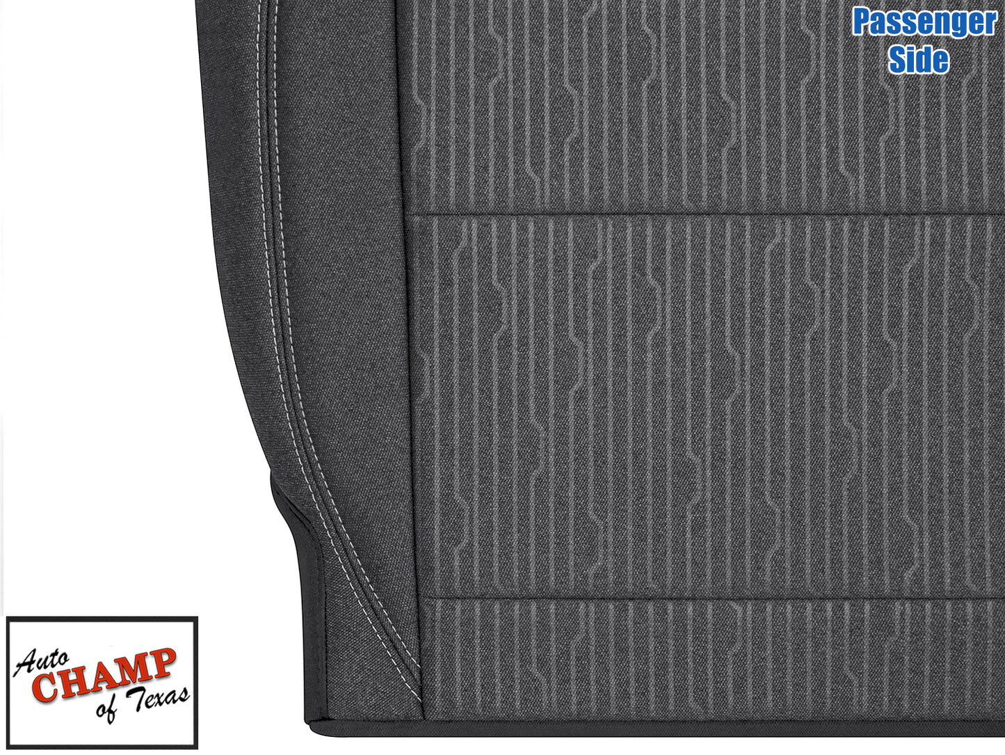 2020 2024 dodge ram passenger seat cover closeup stitching