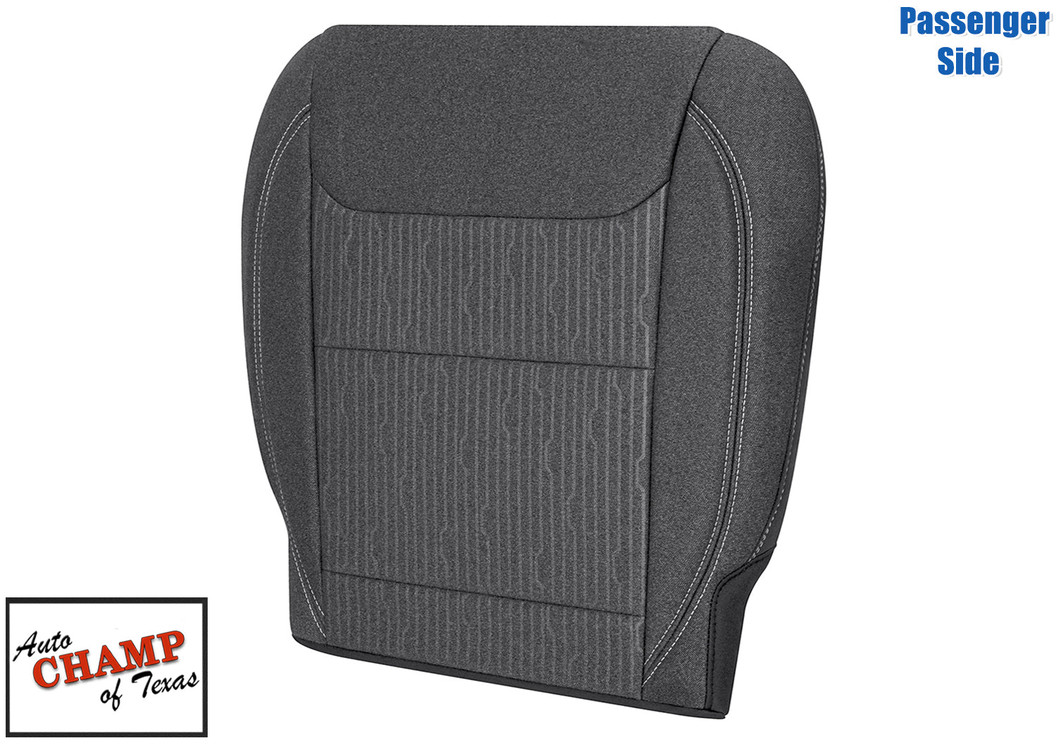 2020 2024 dodge ram 1500 cloth seat cover passenger bottom gray