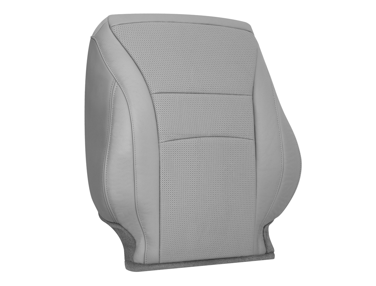 2013-2017 Honda Accord 4-Door Driver Side Lean Back Leather Seat Cover Gray Perforated