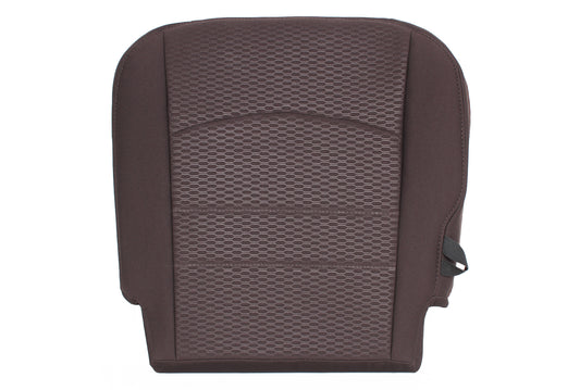2013-2020 Dodge Ram 1500 SLT Driver Side Bottom Cloth Seat Cover Brown with Alloy Center
