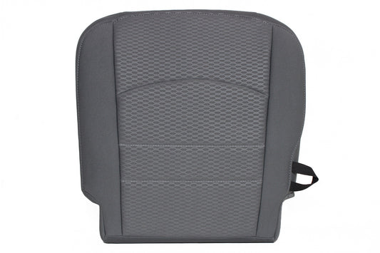 2013–2018 Dodge Ram 3500 SLT Passenger Bottom Cloth Seat Cover Diesel Gray with Alloy Center