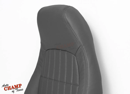 1997-1999 Chevy Camaro Z28/RS/SS Driver Lean Back Leather Seat Cover Dark Gray