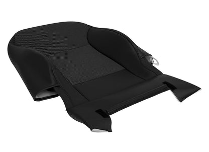 2013–2015 Chevy Malibu Passenger Side Lean Back Cloth Leather Seat Cover Black