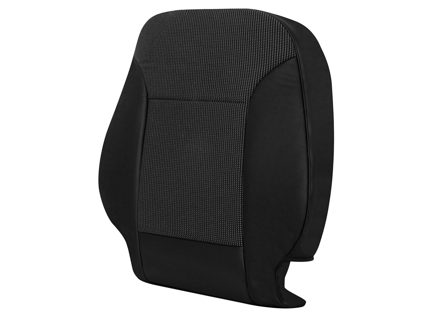 2013–2015 Chevy Malibu Passenger Side Lean Back Cloth Leather Seat Cover Black