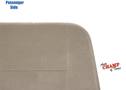 2003-2009 Ford Crown Victoria Passenger Side Lean Back Cloth Seat Cover Tan