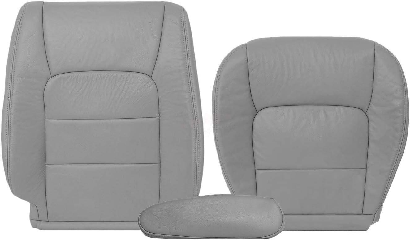 2003-2007 Lexus LX470 Driver Side Leather Seat Cover Set Gray Replacement