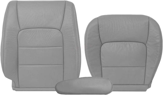 2003-2007 Lexus LX470 Driver Side Leather Seat Cover Set Gray Replacement