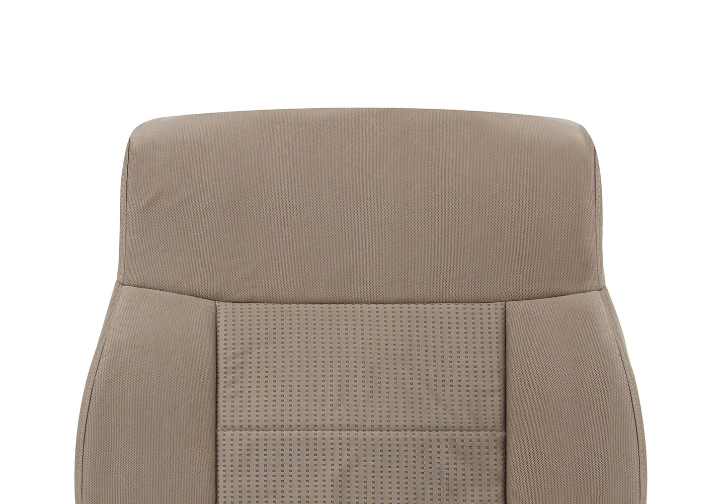 2007–2008 Ford F-150 XLT STX FX4 Passenger Lean Back Cloth Seat Cover Pebble Tan