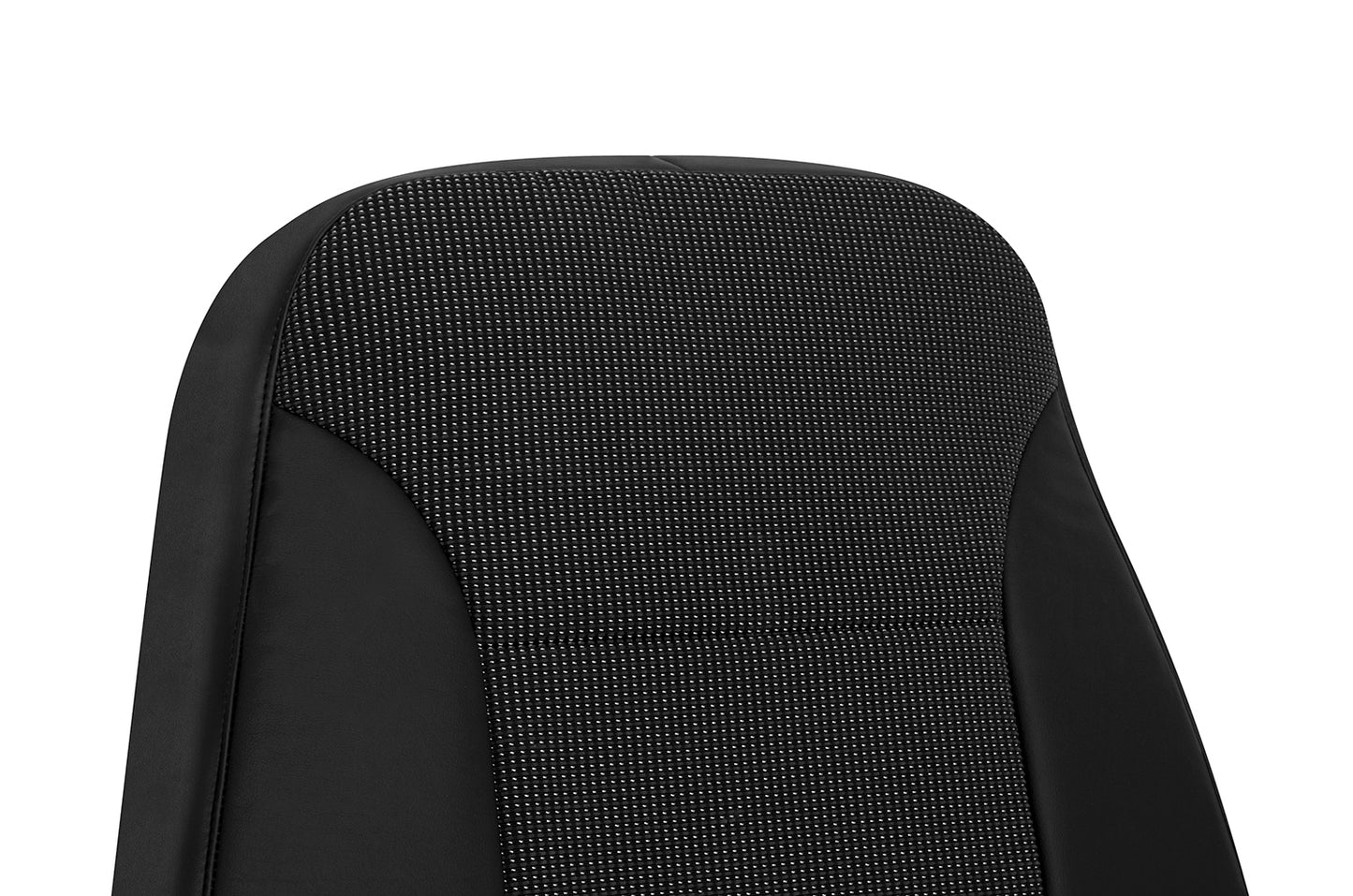 2013–2015 Chevy Malibu Passenger Side Lean Back Cloth Leather Seat Cover Black