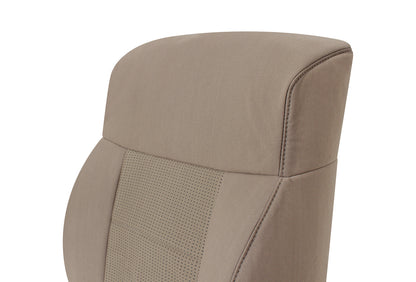 2007–2008 Ford F-150 XLT STX FX4 Driver Lean Back Cloth Seat Cover Pebble Tan
