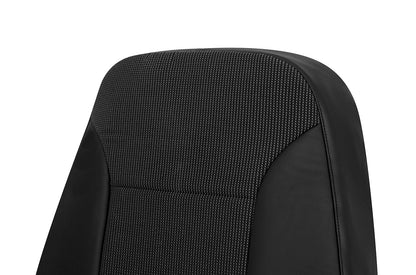 2013–2015 Chevy Malibu Passenger Side Lean Back Cloth Leather Seat Cover Black