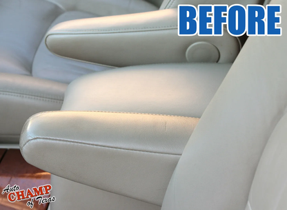 driver side opal gray armrest cover installed lexus lx470 interior