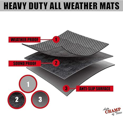 2016-2021 Tesla Model X All-Weather Floor Mats Waterproof