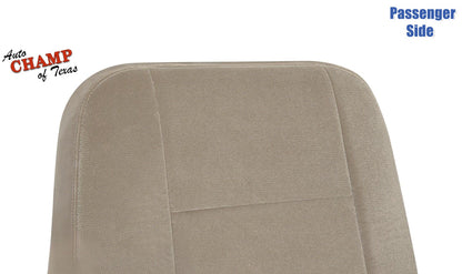 2003-2009 Ford Crown Victoria Passenger Side Lean Back Cloth Seat Cover Tan