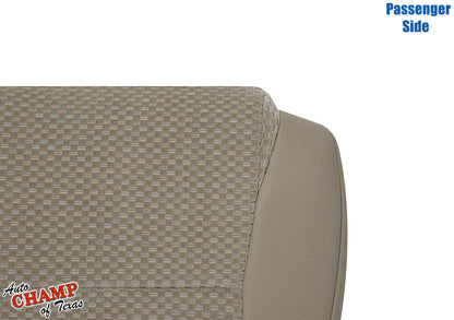 2007 2013 toyota tundra cloth seat cover tan angled view