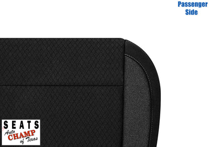 replacement seat cover passenger black cloth 2021 2022 tahoe suburban