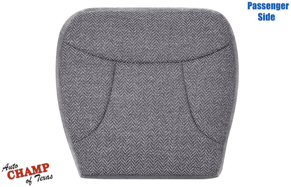 1992-1993 Ford Bronco XLT Passenger Side Bottom Cloth Seat Cover Gray main overview