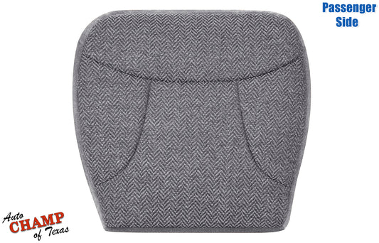 1992-1993 Ford Bronco XLT Passenger Side Bottom Cloth Seat Cover Gray main overview