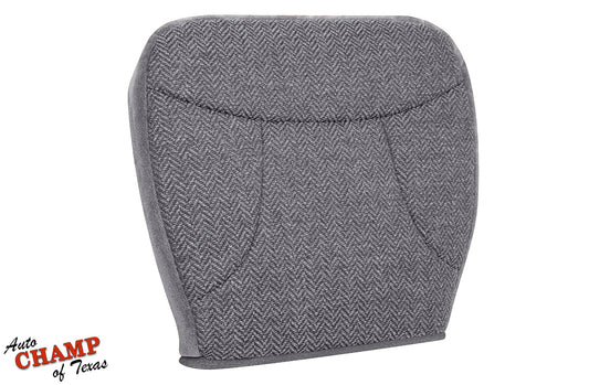 1992-1993 Ford Bronco XLT driver side bottom seat cover gray fabric replacement