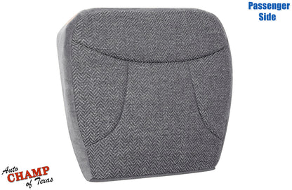1992-1993 Ford Bronco XLT passenger side bottom cloth seat cover gray premium replacement