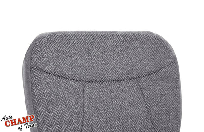 1992-1993 Ford Bronco XLT driver side bottom seat cover gray close-up