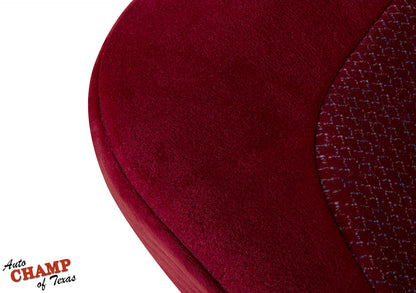 1994-1997 Ford F-250 XLT Driver Side Bottom Cloth Seat Cover Ruby Red 40/20/40
