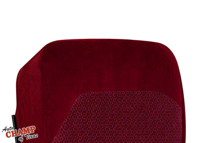 1994-1997 Ford F-250 XLT Driver Side Bottom Cloth Seat Cover Ruby Red 40/20/40