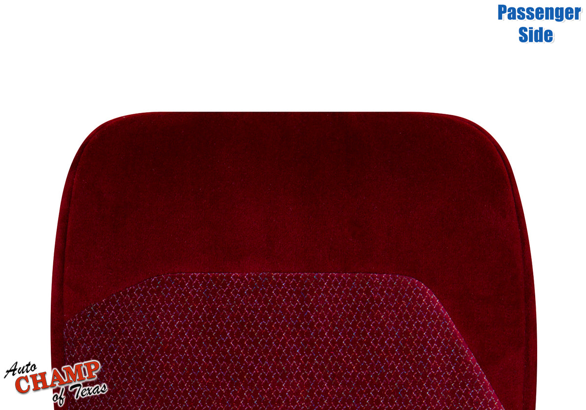 1994-1997 Ford F-250 XLT Passenger Side Bottom Cloth Seat Cover Ruby Red 40/20/40