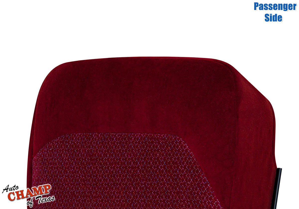 1994-1997 Ford F-250 XLT Passenger Side Bottom Cloth Seat Cover Ruby Red 40/20/40