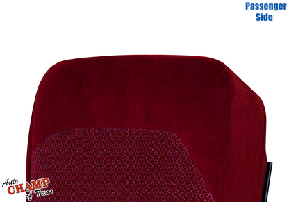 1994-1997 Ford F-250 XLT Passenger Side Bottom Cloth Seat Cover Ruby Red 40/20/40