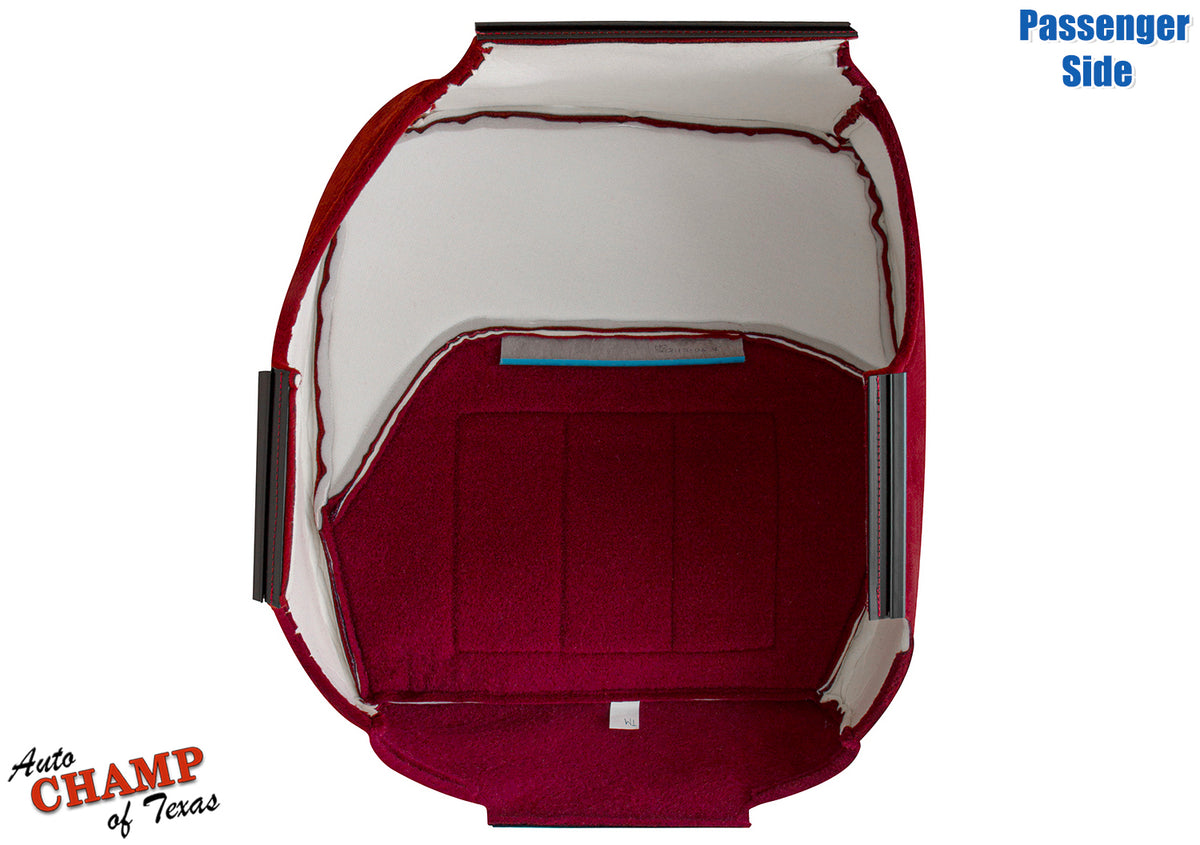 1994-1997 Ford F-250 XLT Passenger Side Bottom Cloth Seat Cover Ruby Red 40/20/40