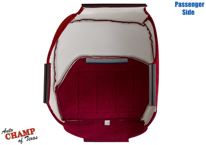 1994-1997 Ford F-250 XLT Passenger Side Bottom Cloth Seat Cover Ruby Red 40/20/40