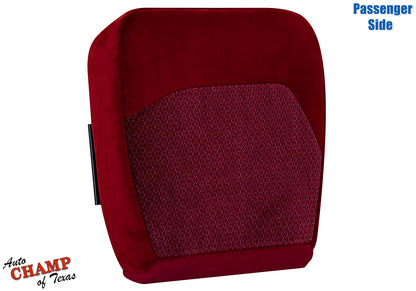 1994-1997 Ford F-250 XLT Passenger Side Bottom Cloth Seat Cover Ruby Red 40/20/40