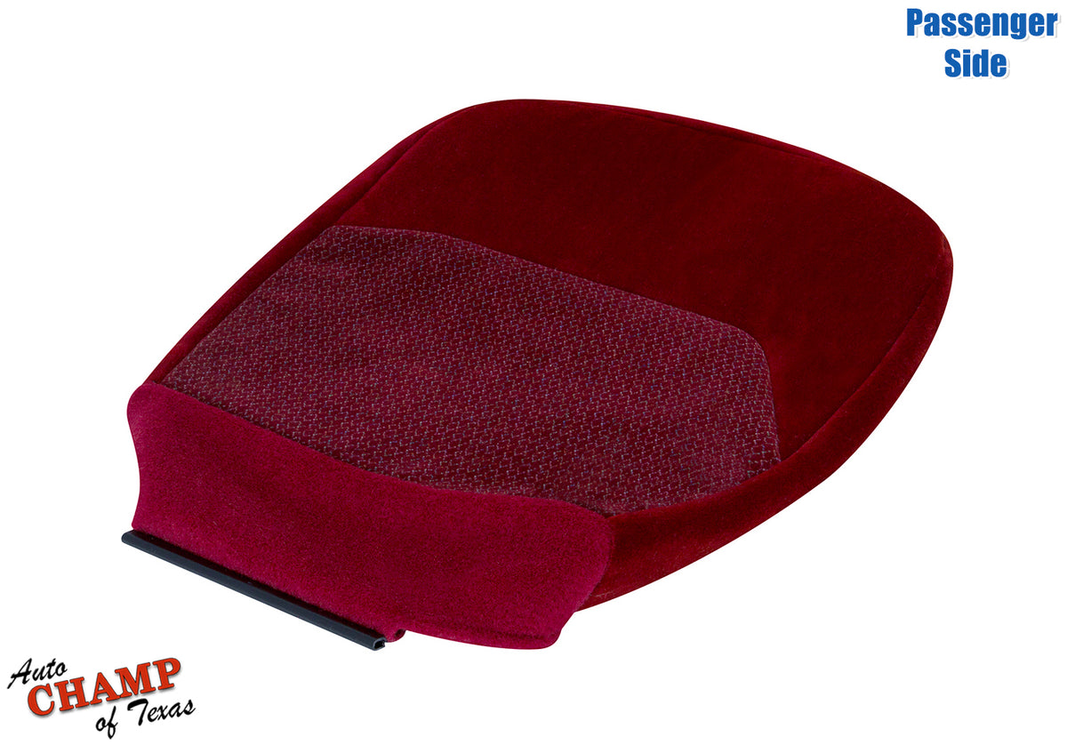 1994-1997 Ford F-250 XLT Passenger Side Bottom Cloth Seat Cover Ruby Red 40/20/40