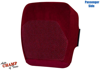 1994-1997 Ford F-250 XLT Passenger Side Bottom Cloth Seat Cover Ruby Red 40/20/40