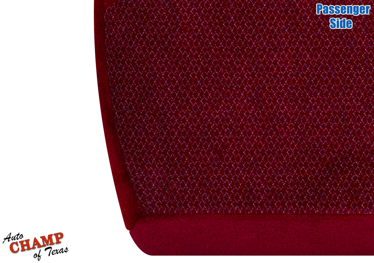1994-1997 Ford F-250 XLT Passenger Side Bottom Cloth Seat Cover Ruby Red 40/20/40