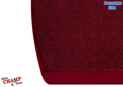 1994-1997 Ford F-250 XLT Passenger Side Bottom Cloth Seat Cover Ruby Red 40/20/40