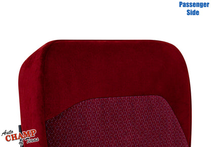 1994-1997 Ford F-250 XLT Passenger Side Bottom Cloth Seat Cover Ruby Red 40/20/40