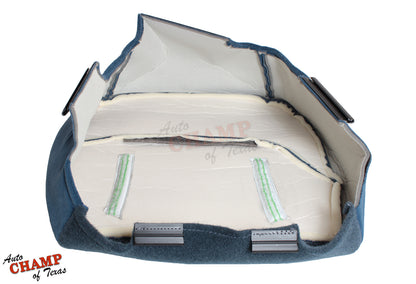 1994-1997 Ford F-550 XLT Driver Side Bottom Cloth Seat Cover, Blue 40/20/40