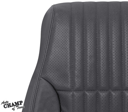 firebird trans am driver side seat cover gray leather oem fit