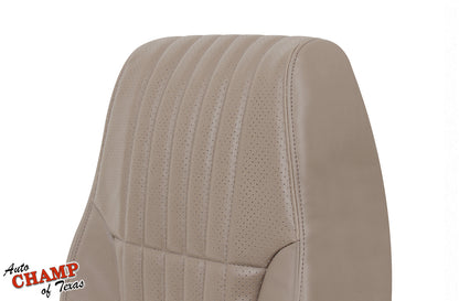 trans am medium tan leather seat cover rear detail