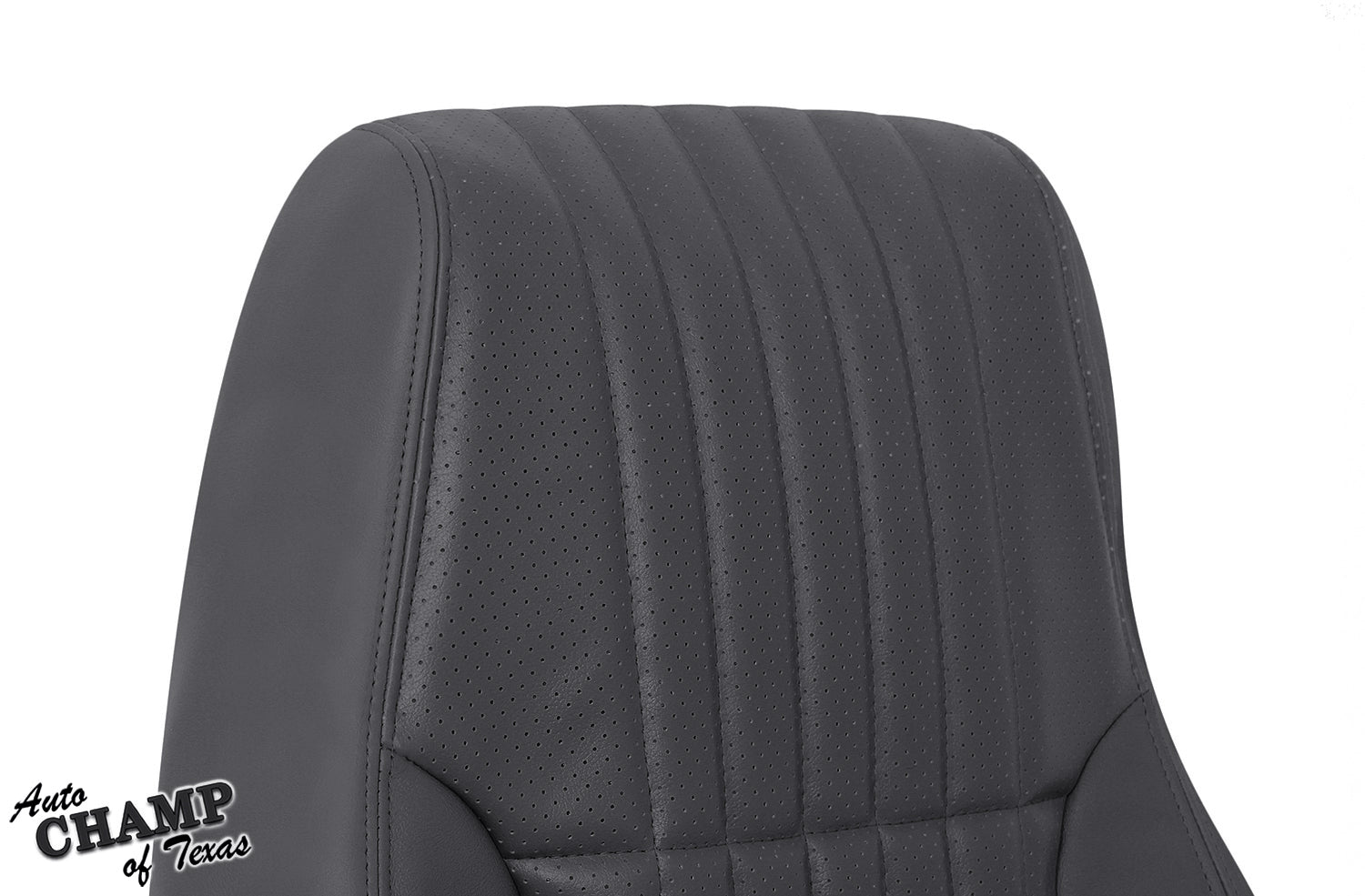 1993 1995 pontiac firebird trans am driver side leather lean back seat cover gray