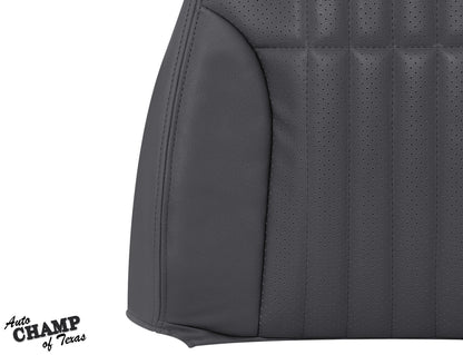 firebird gray leather lean back driver seat cover 1993 to 1995