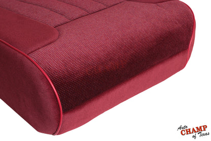 1994-1996 Dodge Ram 1500 SLT Laramie Driver Side Bottom Cloth Seat Cover Red