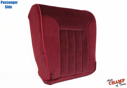 1994-1996 Dodge Ram 1500 SLT Laramie Passenger Side Bottom Cloth Seat Cover Red