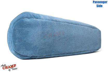 blue cloth armrest cover ford f550 passenger seat 1994 1997