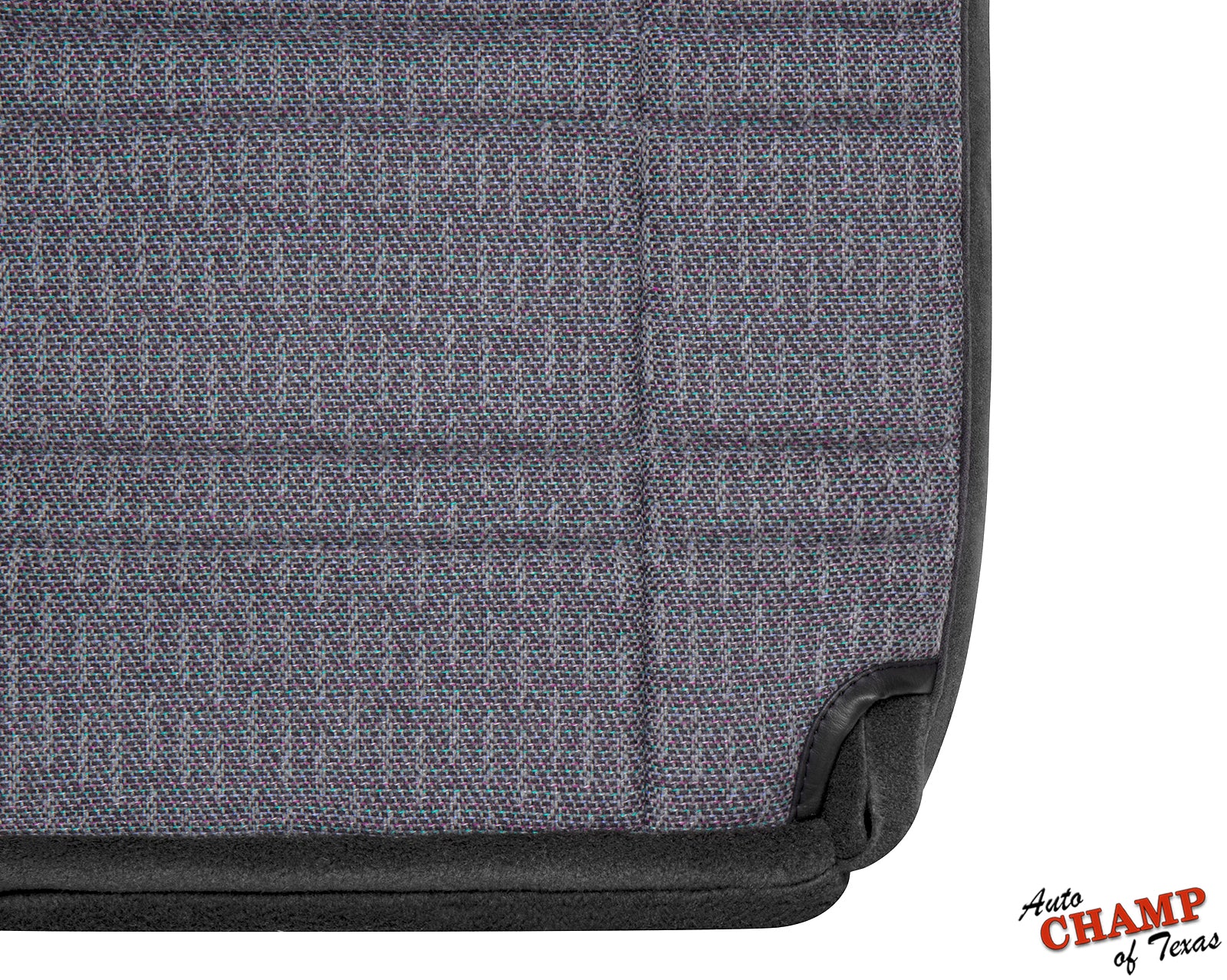 Close-up view of 1999-2001 Jeep Cherokee Sport SE driver seat cover in dark gray.