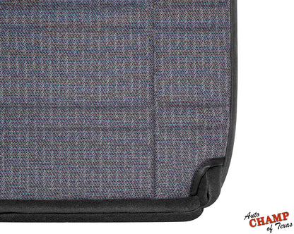 Close-up view of 1999-2001 Jeep Cherokee Sport SE driver seat cover in dark gray.