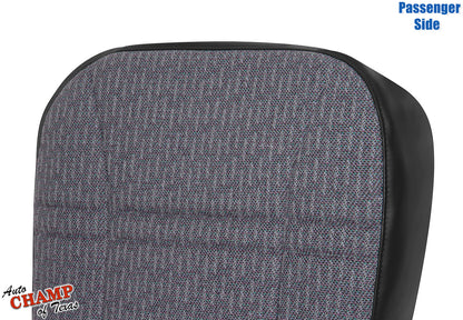 1999 2001 jeep cherokee passenger seat cover gray fabric with black vinyl side